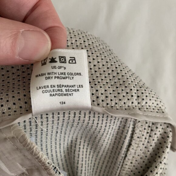 Van Heusen Women Super Stretch Beige Dotted Straight Leg Pants Size 10 NWT - Picture 10 of 10